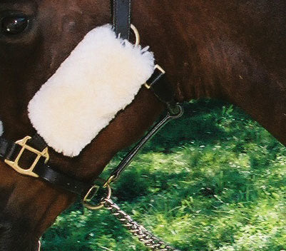 Sheepskin Halter Cheek Strap Covers