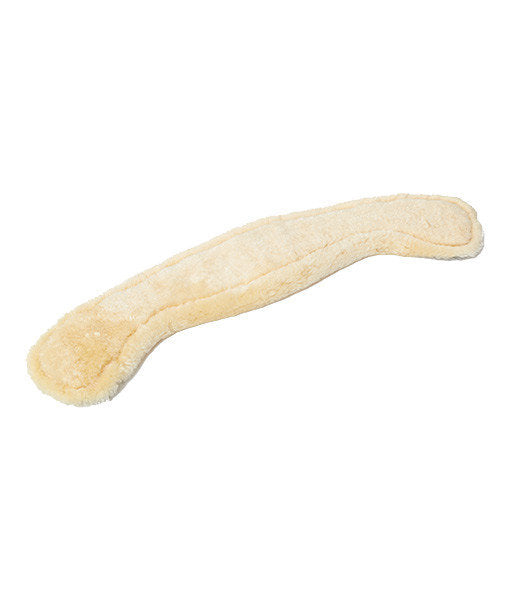 Dressage Moon Girth 45cm – 90cm Black with Medical Sheepskin