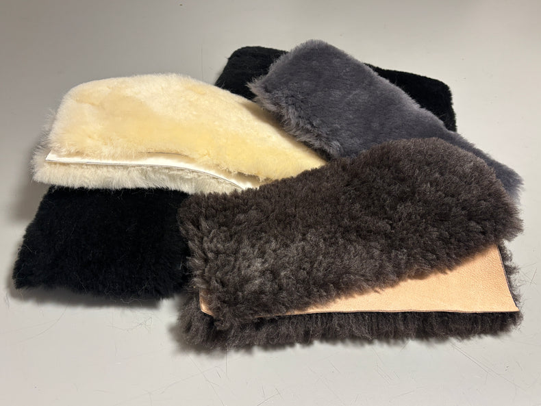 Sheepskin Craft Panel 12" x 5" - Sewing, DIYs, Upholstery, Leatherwork, Fly Tying, Jewelry, Accessories, Gear Repair, Art