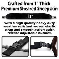 Sheepskin Buttpad® Motorcycle Seat Cover for the Harley Davidson Sportster 883/1200 Rider/Driver Saddle by Alaska Leather