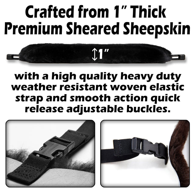 Sheepskin Buttpad® Motorcycle Seat Cover for the BMW R1300 GS Rider by Alaska Leather