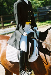 Engel Deluxe Sheepskin Dressage Saddle Blanket with Pommel Roll Partial Lining - 3330