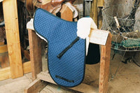 Engel Deluxe Sheepskin Dressage Numnah Saddle Pad with Pommel Roll and Partial Lining - 3320