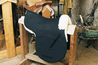 Engel Deluxe Sheepskin All Purpose Numnah with Pommel Roll and Partial Lining - 3322