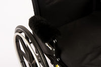 Genuine Sheepskin Wheelchair Armrest Covers (Pair) – Full Wrap-Around Comfort Pads