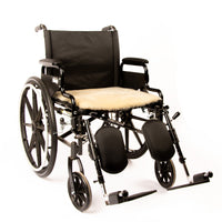 Genuine Sheepskin Wheelchair Comfort Pad - 18" x 17" Natural Wool Cushion