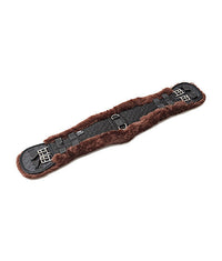 Dressage Girth 45cm – 90cm Brown with Brown Sheepskin