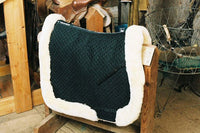 Engel Deluxe Sheepskin Dressage Saddle Blanket with Complete Lining & Full Roll Edge - 3330CR
