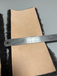 Sheepskin Craft Panel 12" x 5" - Sewing, DIYs, Upholstery, Leatherwork, Fly Tying, Jewelry, Accessories, Gear Repair, Art
