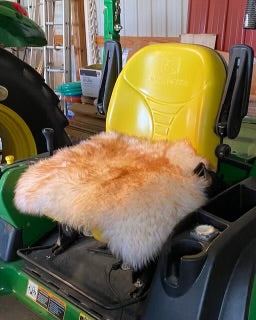 Universal Sheepskin Tractor Buttpad® | Seat Cover for Kubota & Zero Turn Mowers