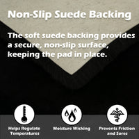 Genuine Sheepskin Wheelchair Comfort Pad - 18" x 17" Natural Wool Cushion