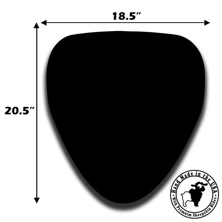 Harley Davidson Street Glide Sheared Sheepskin Buttpad® by Alaska Leather | Premium Motorcycle Seat Cover