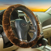 Sheepskin Steering Wheel Cover - All-Season Comfort