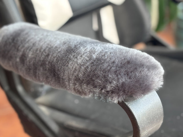 Genuine Sheepskin Armrest Covers